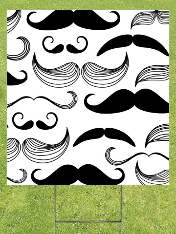 Black and White Mustaches